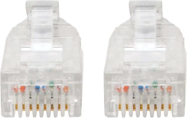 Alt view image 3 of 4 - Tripp Lite Cat6 Utp Patch Cable (Rj45) - M/M Gigabit Snagless Molded Slim Black 8 In