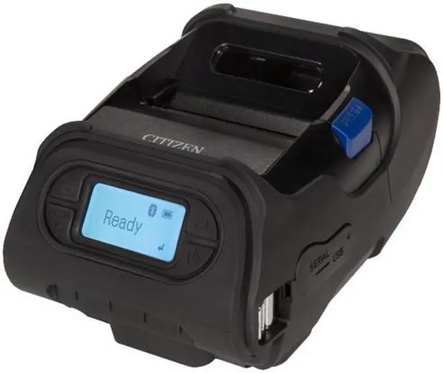 Alt view image 2 of 4 - CITIZEN CMP-25L 2" Rugged Mobile Direct Thermal Receipt and Label Printer, 203 dpi, Serial, USB, Bluetooth, ZPL-II - CMP-25BTUZL