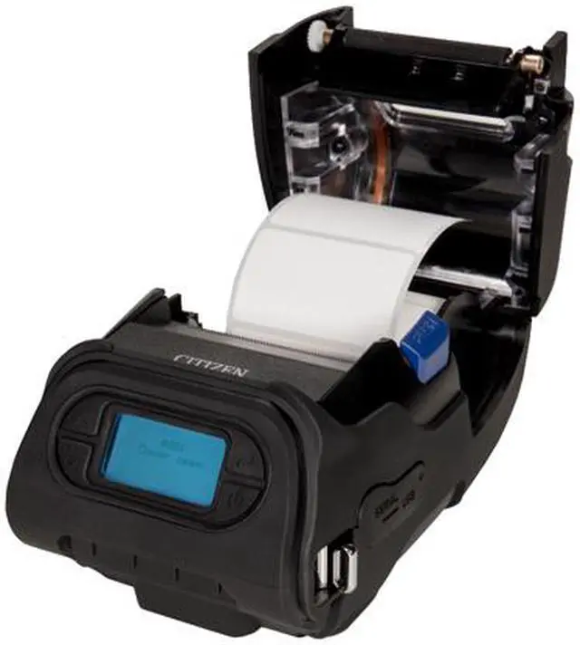 Alt view image 4 of 4 - CITIZEN CMP-25L 2" Rugged Mobile Direct Thermal Receipt and Label Printer, 203 dpi, Serial, USB, Bluetooth, ZPL-II - CMP-25BTUZL