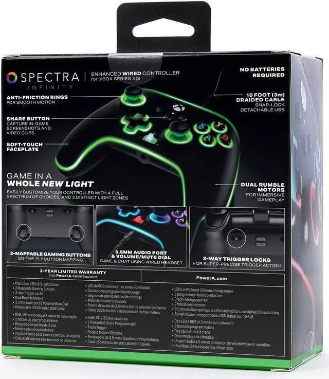 Alt view image 19 of 20 - PowerA Spectra Wired Controller for Xbox Series X/S (XBS)