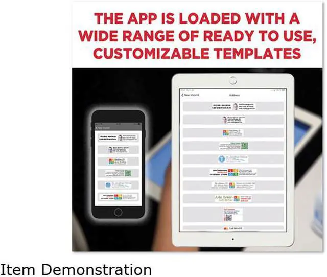 Alt view image 6 of 7 - Digital Marking Device, Customizable Size and Message with Images, White 039201