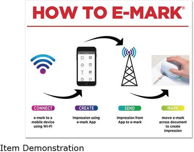 Alt view image 7 of 7 - Digital Marking Device, Customizable Size and Message with Images, White 039201