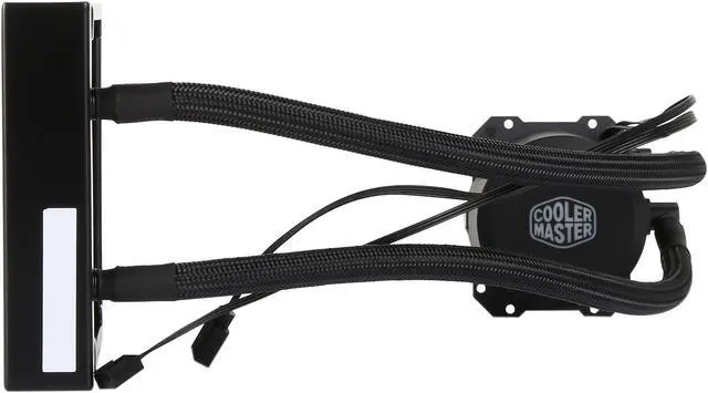 Alt view image 7 of 12 - Cooler Master MasterLiquid ML120L RGB Close-Loop CPU Liquid Cooler, 120mm Radiator, Dual Chamber RGB Pump, Dual MF120R RGB Fans, RGB Lighting for AMD Ryzen/Intel LGA1200/1151 LGA 1700 Compatible