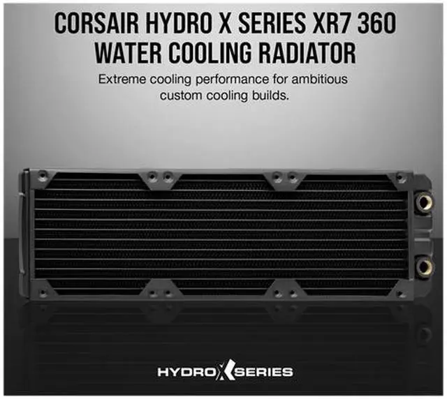 Alt view image 7 of 11 - Corsair Hydro X Series XR7 360mm Water Cooling Radiator