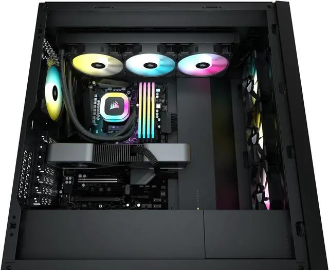 Alt view image 5 of 10 - CORSAIR H150 RGB Water-Cooled CPU Radiator 360mm Cold Row 12cm RGB Fan Cold Head Motherboard Light Control CW-9060054-WW