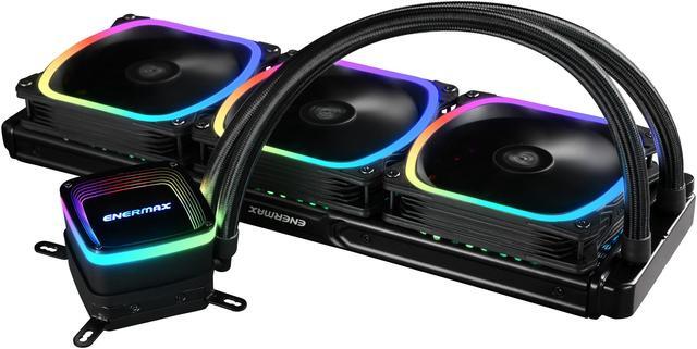 Alt view image 3 of 5 - Enermax AQUAFUSION 360 ARGB, All-in-one CPU Liquid Cooler for AM4 & AM5 / LGA 1700/1200/1151, 360mm Radiator, Dual-Chamber Water Block, SquaA RGB Fan - AM5 & LGA1700 Compatible