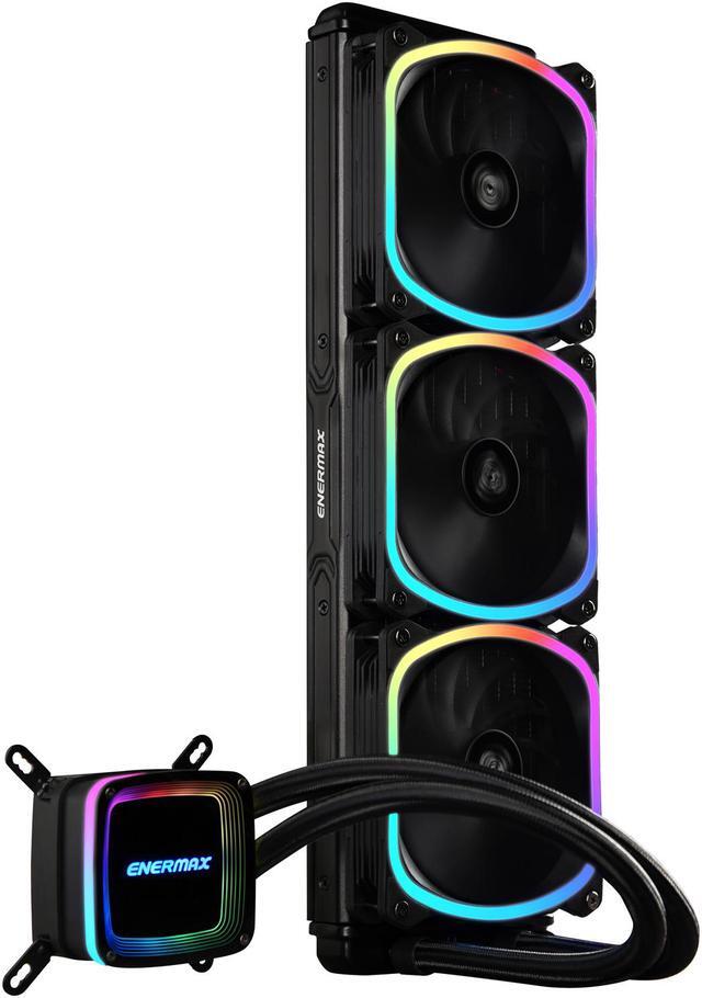Alt view image 5 of 5 - Enermax AQUAFUSION 360 ARGB, All-in-one CPU Liquid Cooler for AM4 & AM5 / LGA 1700/1200/1151, 360mm Radiator, Dual-Chamber Water Block, SquaA RGB Fan - AM5 & LGA1700 Compatible