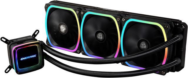 Alt view image 4 of 5 - Enermax AQUAFUSION 360 ARGB, All-in-one CPU Liquid Cooler for AM4 & AM5 / LGA 1700/1200/1151, 360mm Radiator, Dual-Chamber Water Block, SquaA RGB Fan - AM5 & LGA1700 Compatible