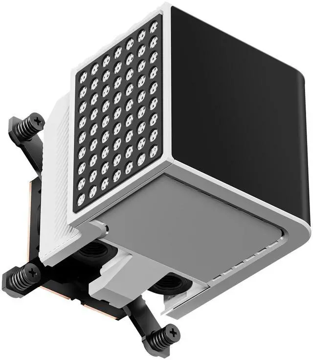 Alt view image 4 of 12 - TRYX Panorama CPU Water Block White 6.67'' AMOLED Curved Screen 3D Anamorphic Effect Display 2K@60Hz Customizable Content for Intel LGA 1700/1851/1200 AMD AM5/AM4 (L-P0CL-DS0M-G0W)