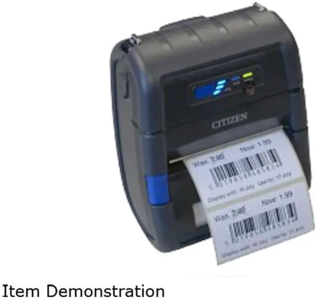 Alt view image 2 of 2 - CITIZEN CMP-30 Type II 3" Mobile Receipt and Label Printer, 203 dpi, Serial, USB, Standard & iOS Bluetooth,  ZPL II - CMP-30IIBTIUZL
