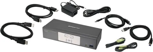 Alt view image 3 of 3 - IOGEAR GCS1902-KM Av&Digital Home Solutions 2-Port 4K Uhd Displayport Kvmp Switch With Kb/Mouse