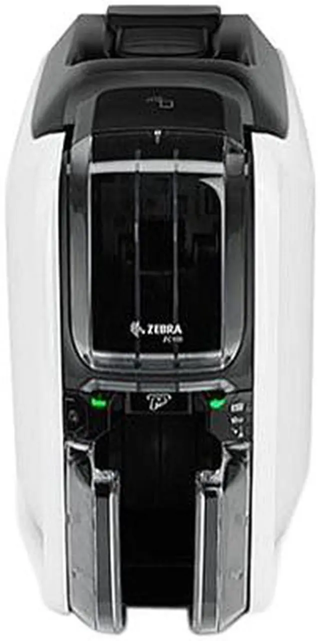 Alt view image 2 of 3 - Zebra ZC100 Single Sided Dye Sublimation/Thermal Transfer Card Printer, USB & Ethernet - ZC11-000C000US00
