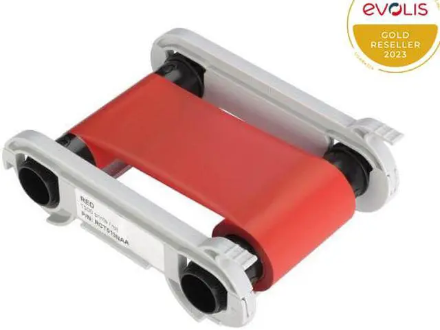 Main image of Evolis Monochrome Red Ribbon RCT013NAA: Zenius/Primacy