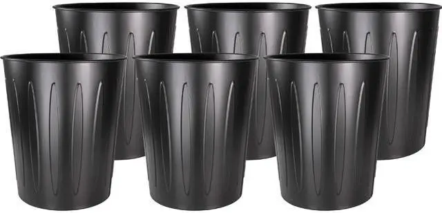 Main image of Genuine Joe 6-gallon Steel Fire-safe Trash Can