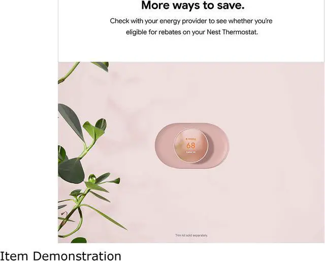 Alt view image 11 of 11 - Google Nest Thermostat (Charcoal)