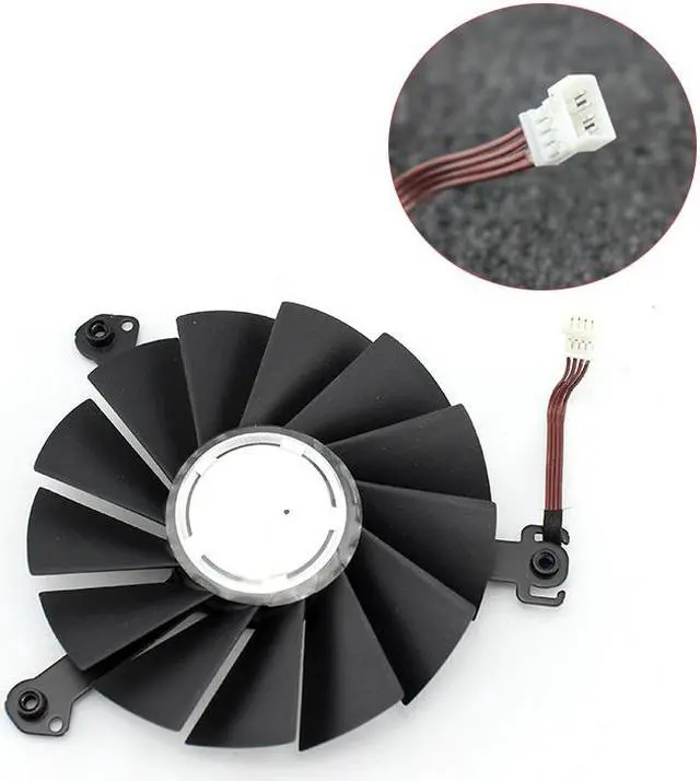 Alt view image 3 of 7 - A Pair fan & frame DAPA0815B2UP002 DAPA0815B2UP003 12V 0.6A 85mm GPU Fan NVIDIA RTX 2060 RTX2070 RTX 2060 2070 Graphics Card Cooling Fan