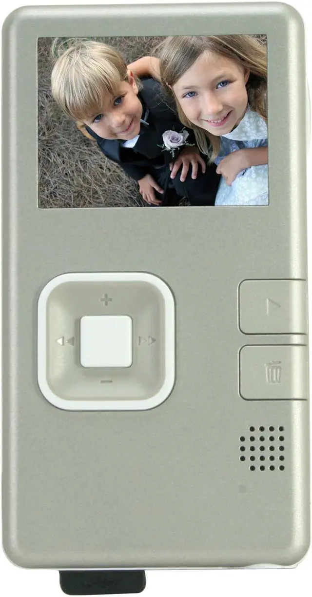 Alt view image 2 of 10 - Creative vado Silver CMOS 2.0" LCD 2x Digital 2GB Internal Memory Pocket Video Cam