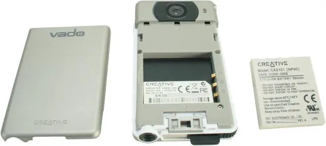 Alt view image 9 of 10 - Creative vado Silver CMOS 2.0" LCD 2x Digital 2GB Internal Memory Pocket Video Cam