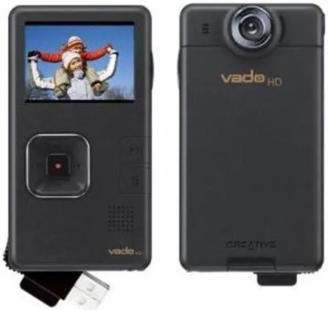 Alt view image 3 of 3 - Creative vado HD Black CMOS 2.0" LCD 2x Digital 8GB Internal Memory HD Pocket Video Cam