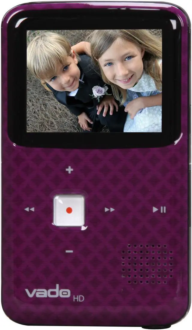 Alt view image 2 of 9 - Creative Vado HD Purple CMOS 2.0" 153K LCD Pocket Video Cam - 3rd Generation