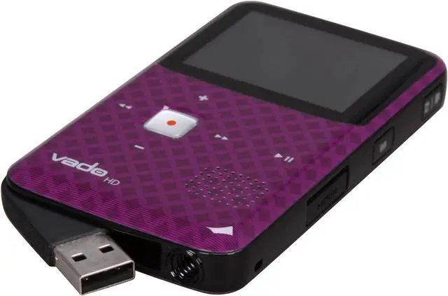 Alt view image 7 of 9 - Creative Vado HD Purple CMOS 2.0" 153K LCD Pocket Video Cam - 3rd Generation