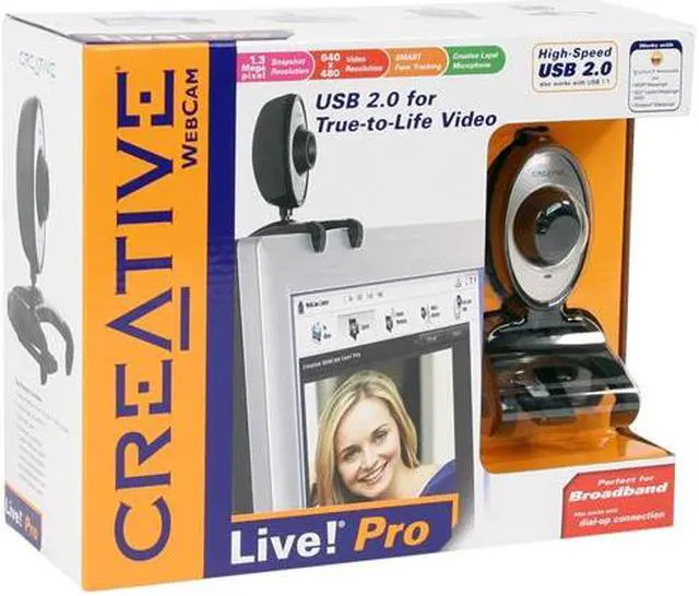 Alt view image 4 of 4 - Creative 73VF008000000 Live! Pro 0.3MP Effective Pixels USB2.0 WebCam
