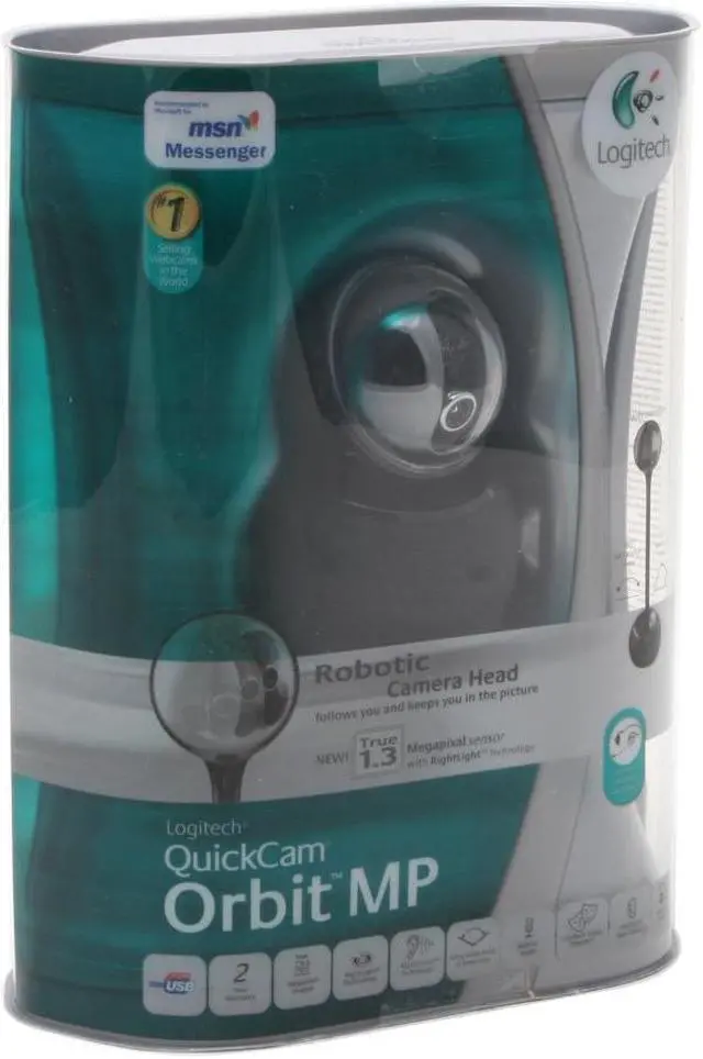 Alt view image 8 of 8 - Logitech QuickCam Orbit MP 1.3MP Effective Pixels USB 2.0 WebCam
