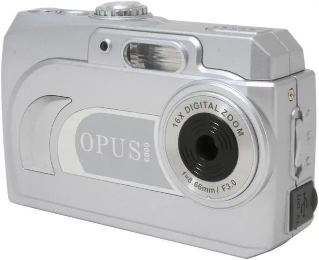 Alt view image 3 of 10 - Ezonics Opus 6000 Silver 3.1 MP (Interpolated to 12 MP) Digital Camera