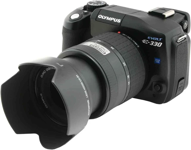 OLYMPUS EVOLT E-330 Black Digital SLR Camera w/ ZUIKO DIGITAL 14-45mm f ...