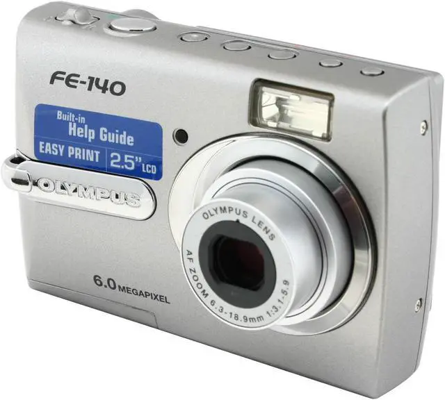 Alt view image 2 of 8 - OLYMPUS FE-140 Champagne 6.0MP 3X Optical Zoom Digital Camera