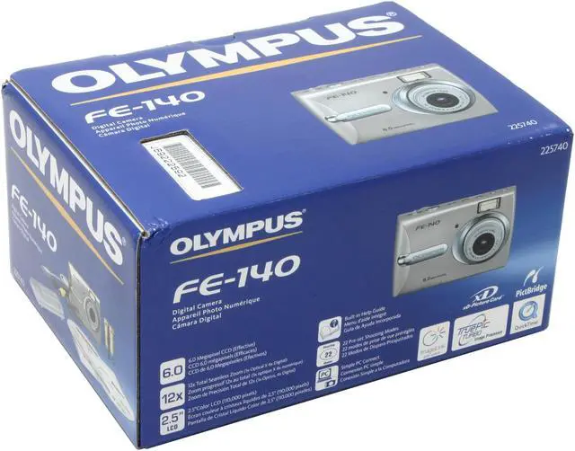 Alt view image 8 of 8 - OLYMPUS FE-140 Champagne 6.0MP 3X Optical Zoom Digital Camera