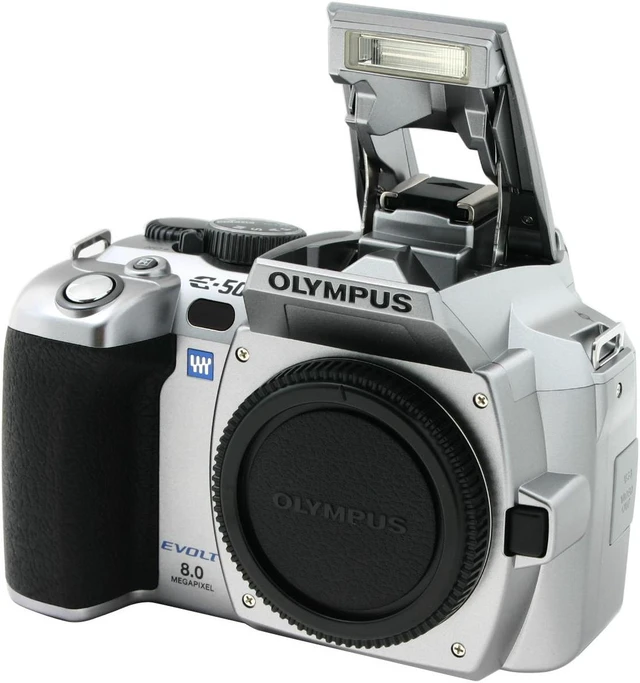 OLYMPUS EVOLT E-500 Silver Digital SLR Camera - Body Only - Newegg.com