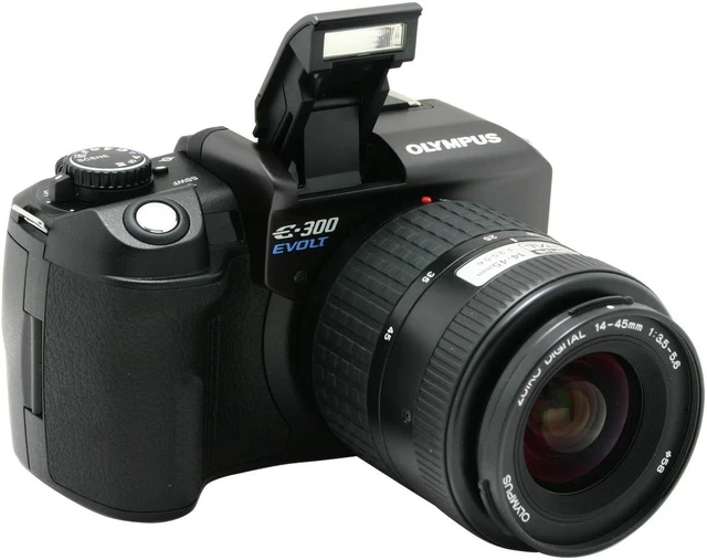 Refurbished: OLYMPUS EVOLT E-300 Black Digital SLR Camera w/ ZUIKO ...