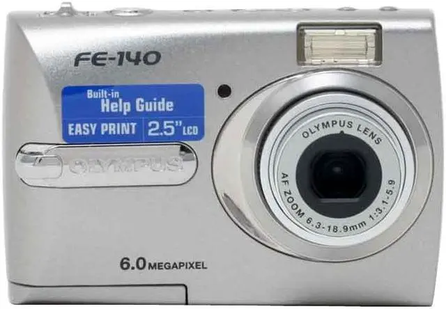 Alt view image 3 of 12 - OLYMPUS FE-140 Champagne 6.0 MP 3X Optical Zoom Digital Camera