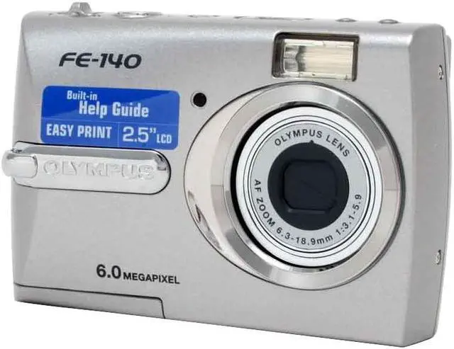 Alt view image 5 of 12 - OLYMPUS FE-140 Champagne 6.0 MP 3X Optical Zoom Digital Camera