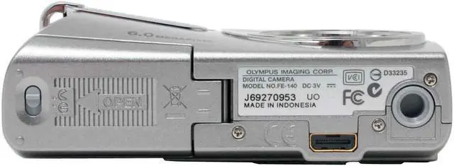 Alt view image 9 of 12 - OLYMPUS FE-140 Champagne 6.0 MP 3X Optical Zoom Digital Camera