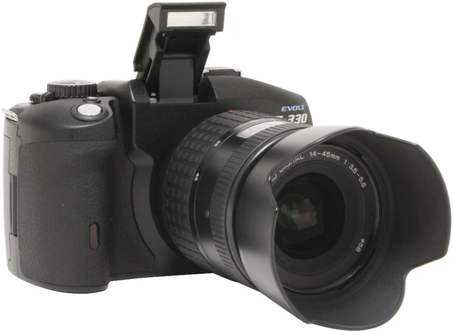 OLYMPUS EVOLT E-330 Black 7.94 MP 2.5" 215K LCD Digital SLR Camera ...