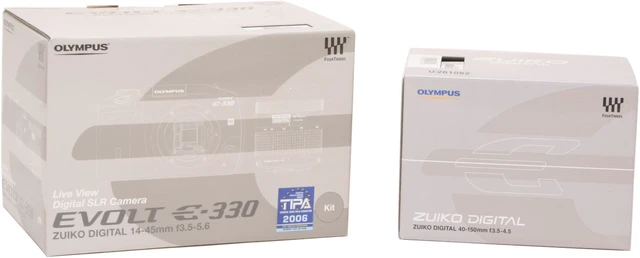 OLYMPUS EVOLT E-330 Black 7.94 MP 2.5" 215K LCD Digital SLR Camera ...