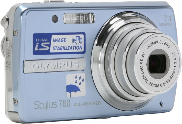 OLYMPUS Stylus 760 Blue 7.1 MP Digital Camera - Newegg.com