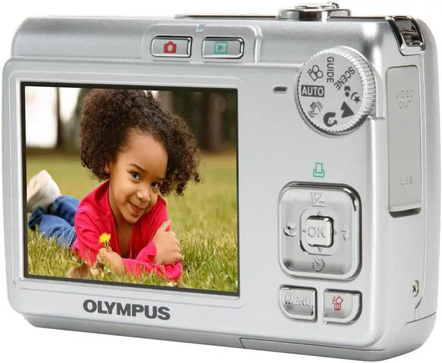 Alt view image 5 of 11 - OLYMPUS FE-210 Silver 7.1 MP 3X Optical Zoom Digital Camera