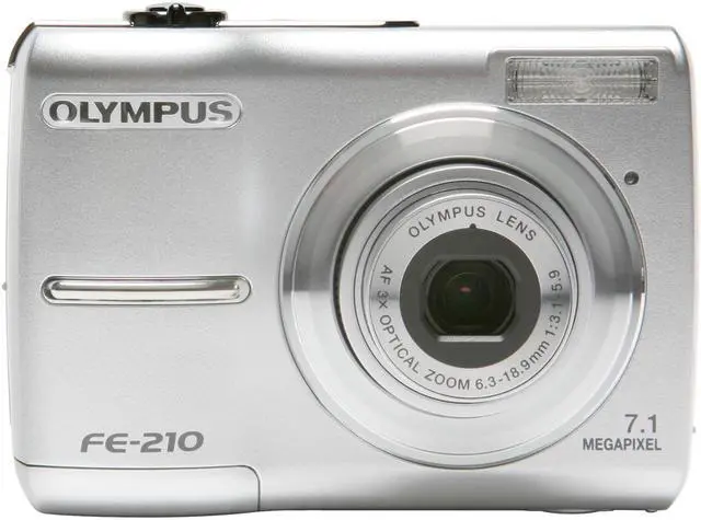 Alt view image 8 of 11 - OLYMPUS FE-210 Silver 7.1 MP 3X Optical Zoom Digital Camera