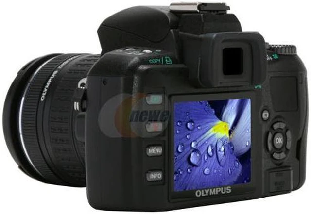 OLYMPUS EVOLT E-410 Black 10.0 MP 2.5" 230K LCD Digital SLR Camera w ...