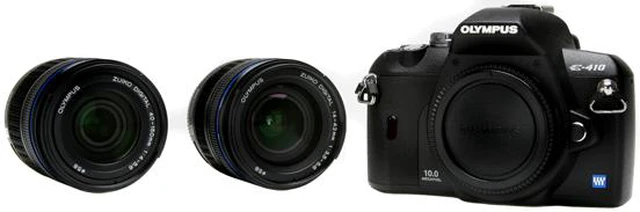 OLYMPUS EVOLT E-410 Black 10.0 MP 2.5" 230K LCD Digital SLR Camera w ...