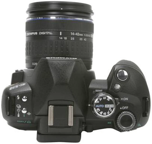 OLYMPUS EVOLT E-510 Black Digital SLR Camera w/ZUIKO DIGITAL 14-42mm f ...