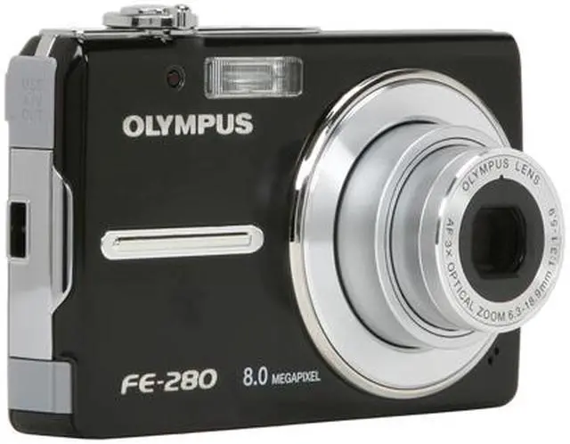 Alt view image 7 of 11 - OLYMPUS FE-280 Black 8.0 MP 3X Optical Zoom Digital Camera