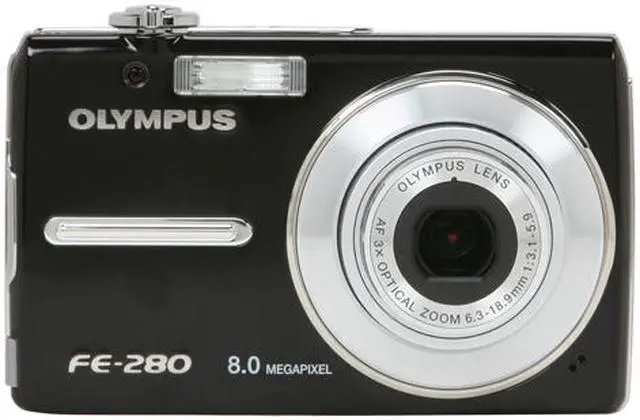 Alt view image 8 of 11 - OLYMPUS FE-280 Black 8.0 MP 3X Optical Zoom Digital Camera