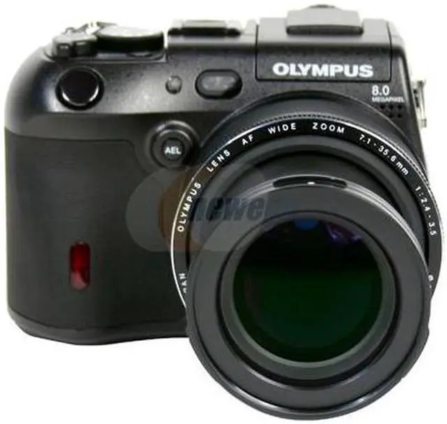 Alt view image 2 of 9 - OLYMPUS C-8080 Black 8.0MP 5X Optical Zoom 28mm Wide Angle Digital Camera