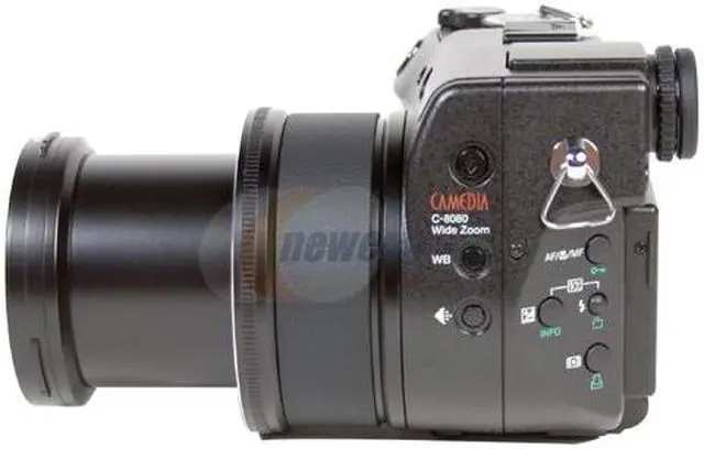 Alt view image 4 of 9 - OLYMPUS C-8080 Black 8.0MP 5X Optical Zoom 28mm Wide Angle Digital Camera