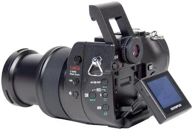 Alt view image 6 of 9 - OLYMPUS C-8080 Black 8.0MP 5X Optical Zoom 28mm Wide Angle Digital Camera