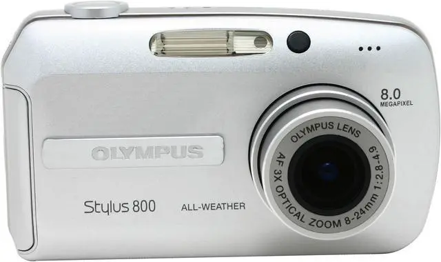 Alt view image 3 of 11 - OLYMPUS Stylus 800 Silver 8.0 MP 3X Optical Zoom Digital Camera